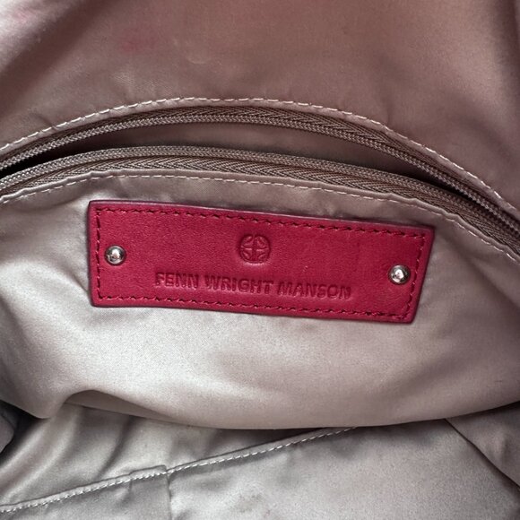 Fenn Wright Manson | Gorgeous Red Soft Leather Woven Hobo Bag - Picture 8 of 14